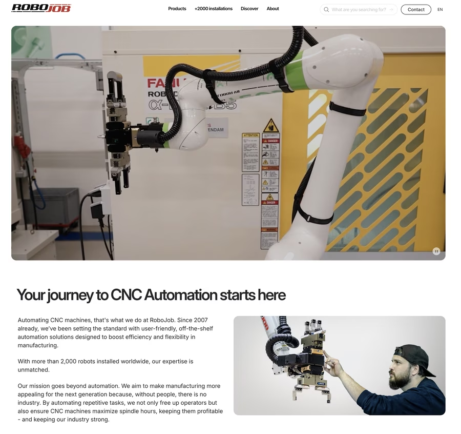 Robojob website